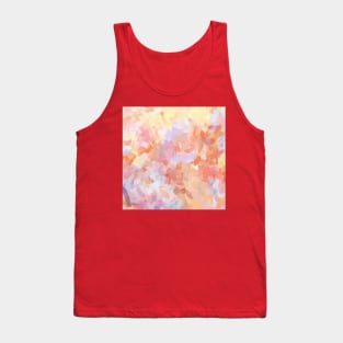 Retro Pastel Sky Abstract Painting Tank Top